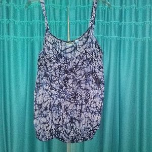 Batik frilly tank